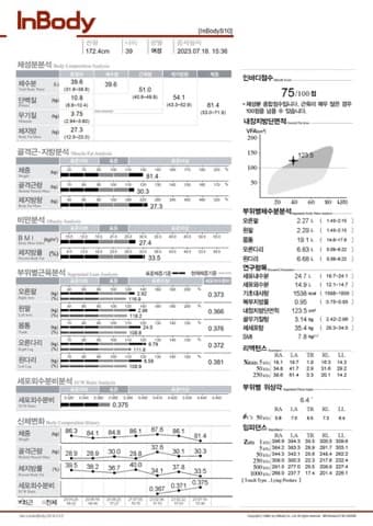 30대 여성 인바디 후