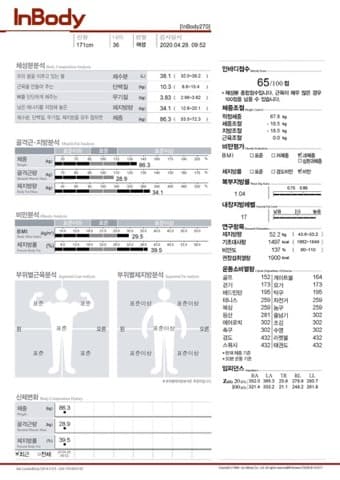 30대 여성 인바디 전