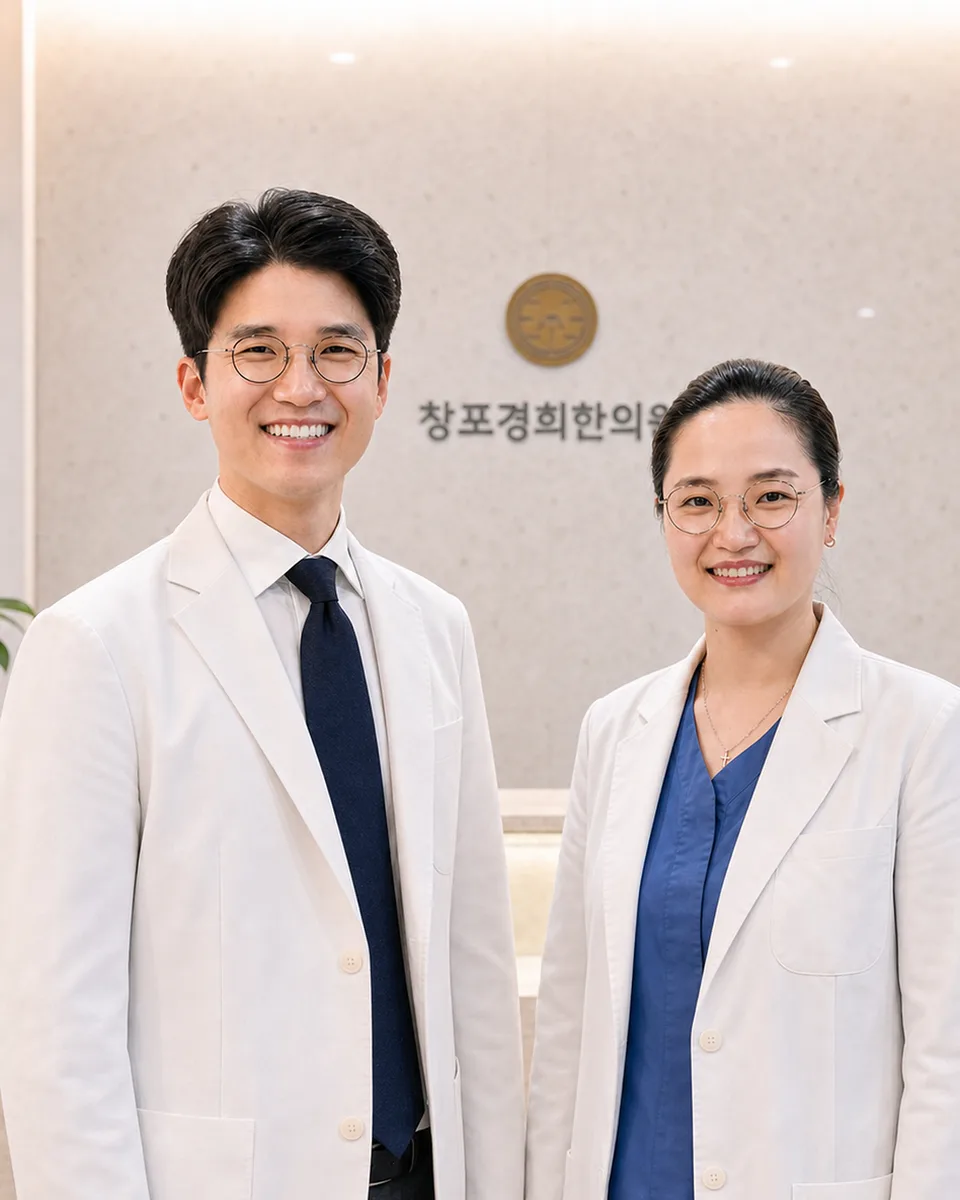 창포경희한의원 장윤호 대표원장 · 최효정 진료원장