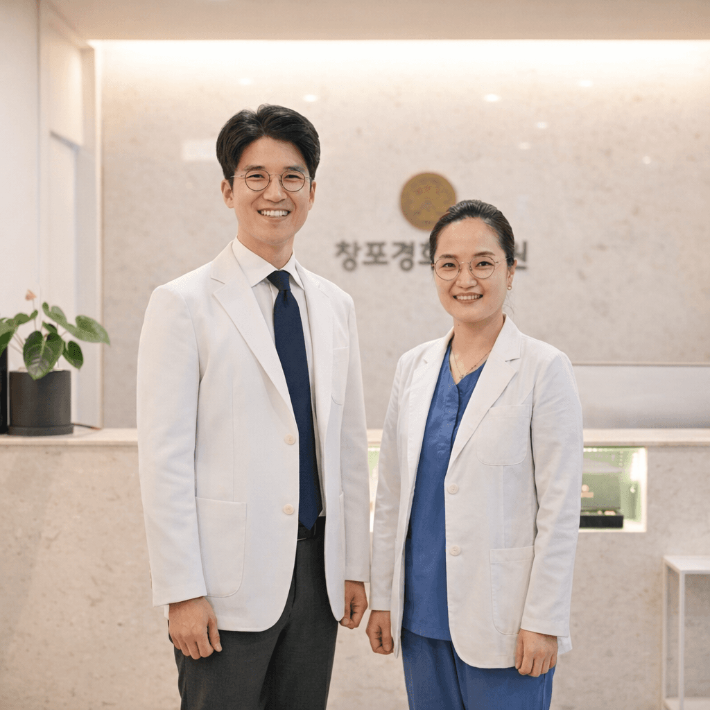 장윤호 대표원장과 최효정 진료원장