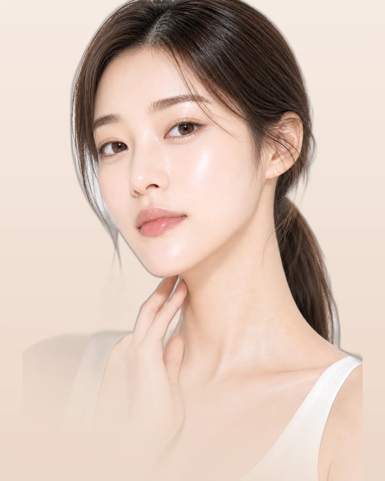 자연스러운 피부의 모델